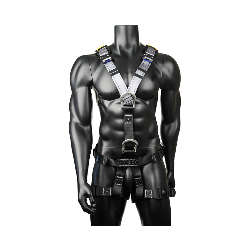 KA14-1 Úim dreapadóireachta le 5 fháinne Alúmanam D , 2 bhúcla mearscaoilte EN361